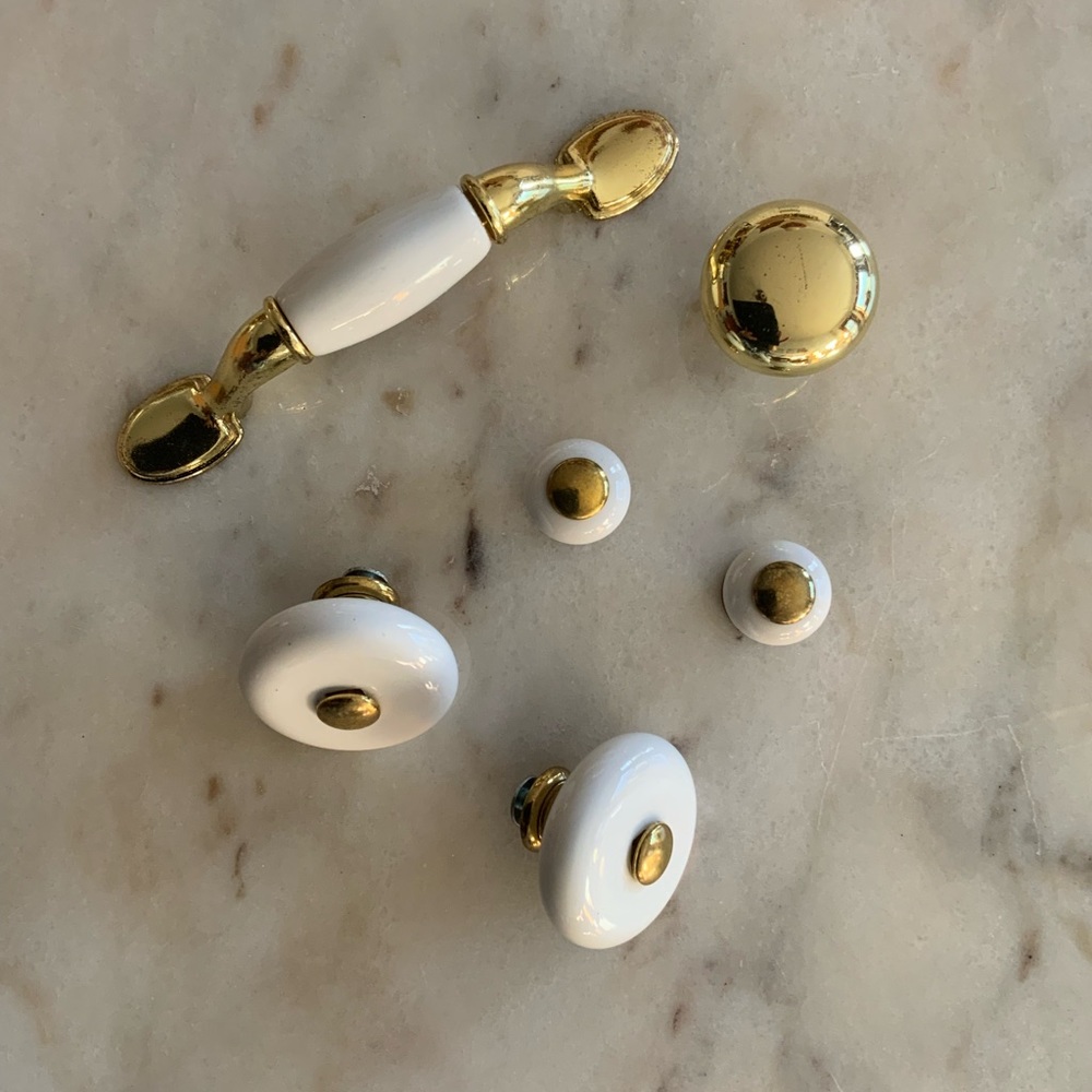 White&Gold Decorative Hardware Bundle